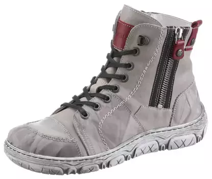 Зимние ботинки KRISBUT с двумя практичными молниями, коричневый