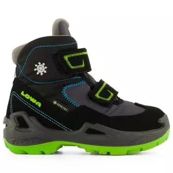Зимние ботинки Lowa Kid's Milo GTX MID, цвет Black/Turquoise
