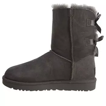 Зимние ботинки mini bailey bow ii boots с флисовой подкладкой Ugg, серый