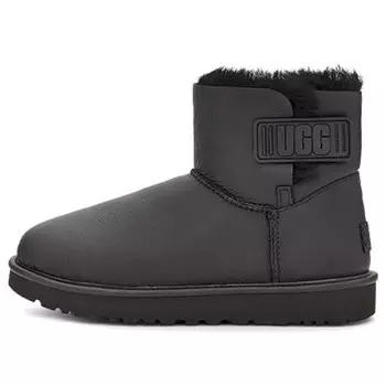 Зимние ботинки mini bailey с логотипом на ремне Ugg, черный
