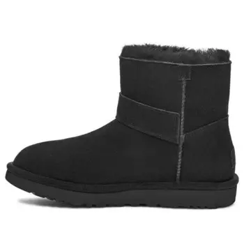 Зимние ботинки мини-сапоги с графическим логотипом Bailey на ремешках Ugg, черный