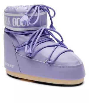 Зимние ботинки Moon Boot ICON LOW NYLON, фиолетовый