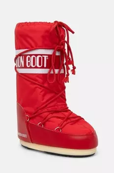 Зимние ботинки Moon Boot MB ICON NYLON, красный
