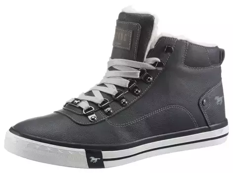 Зимние ботинки Mustang Shoes на уютной теплой подкладке, черный