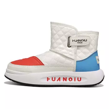 Зимние ботинки мужские бежевый/красный Huanqiu