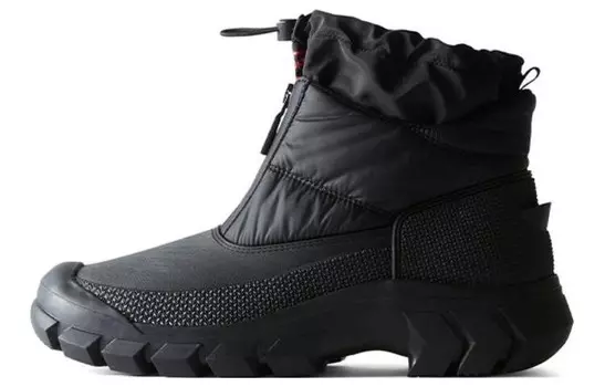 Зимние ботинки мужские черные Hunter