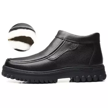 Зимние ботинки мужские черный Fapai