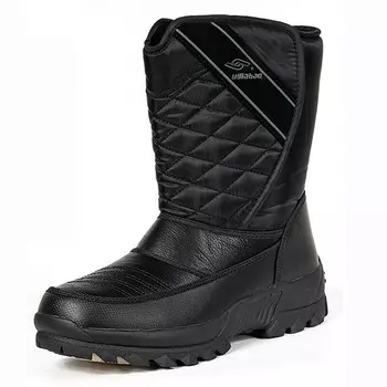 Зимние ботинки мужские черный Yi Jiabao