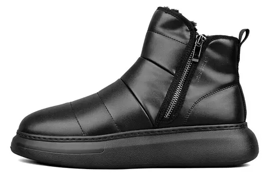 Зимние ботинки мужские черный Zuozhe