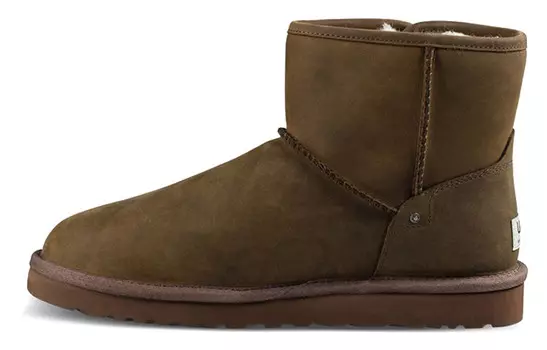 Зимние ботинки мужские каштановые многоцветные Ugg
