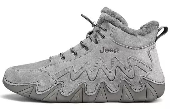 Зимние ботинки мужские серые Jeep