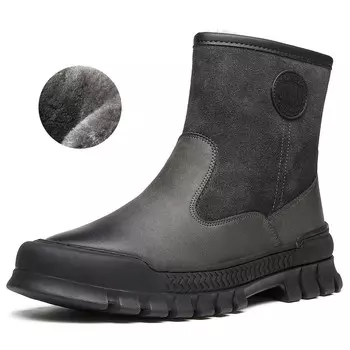 Зимние ботинки мужские серый Chint