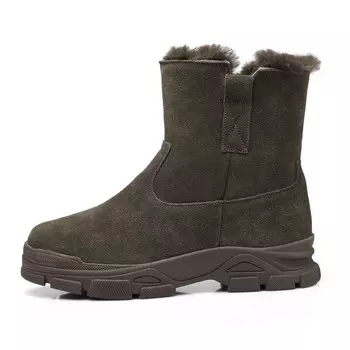 Зимние ботинки мужские зеленый Strongman