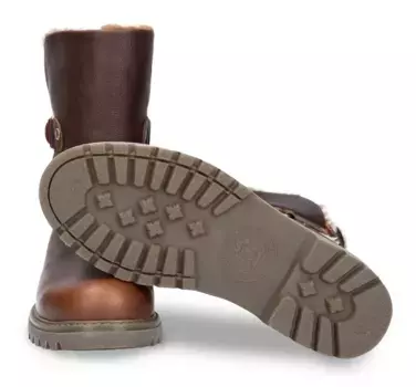 Зимние ботинки Panama Jack с практичной застежкой-липучкой, коричневый