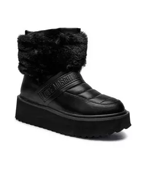 Зимние ботинки платформа60 Love Moschino, черный