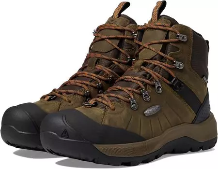 Зимние ботинки Revel IV Mid Polar KEEN, цвет Dark Olive/Marmalade