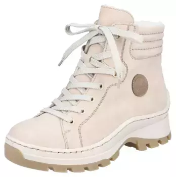 Зимние ботинки Rieker с этикеткой Rieker сбоку, бежевый