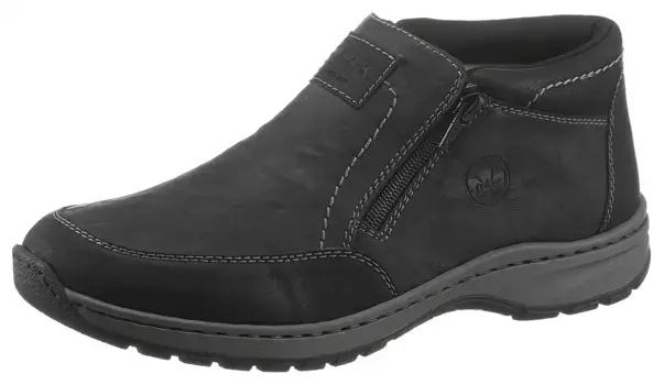 Зимние ботинки Rieker с молниями с обеих сторон, черный