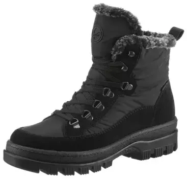 Зимние ботинки Rieker с водоотталкивающим покрытием TEX, черный