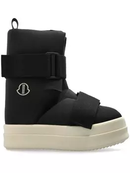 Зимние ботинки с логотипом Moncler + Rick Owens, черный