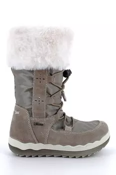 Зимние ботинки с замшей Primigi, коричневый