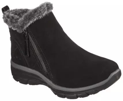 Зимние ботинки Skechers "EASY GOING - HIGH ZIP" с воротником из искусственного меха, черный