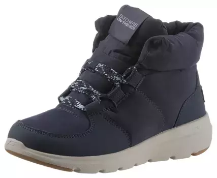 Зимние ботинки Skechers "GLACIAL ULTRA-TREND UP" с эффектной набивкой голенища, цвет морской волны