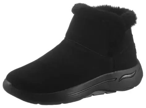 Зимние ботинки Skechers "GO WALK ARCH FIT CHERISH", с отделкой из искусственного меха, черный