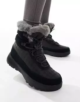 Зимние ботинки Slopeside Peak Luxe черного и графитового цветов Columbia