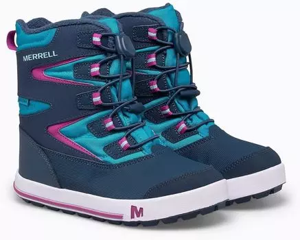Зимние ботинки Snow Bank 3.0 Waterproof Merrell, цвет Navy/Turquoise