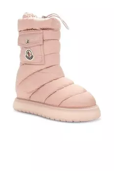 Зимние ботинки средней длины с карманами Gaia Moncler, розовый