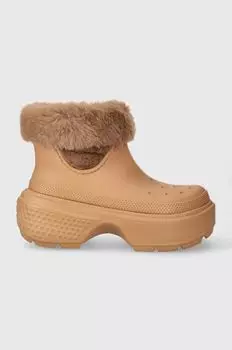 Зимние ботинки Stomp Lined Boot Crocs, коричневый