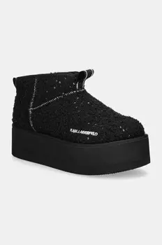 Зимние ботинки THERMO от Карла Лагерфельда Karl Lagerfeld, черный