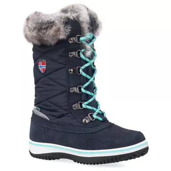 Зимние ботинки Trollkids Girl's Holmenkollen Snow Boots, цвет Navy/Mint