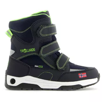 Зимние ботинки Trollkids Kid's Lofoten Winter Boots, цвет Navy/Viper Green