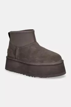 Зимние ботинки UGG Classic Mini Dipper, серый