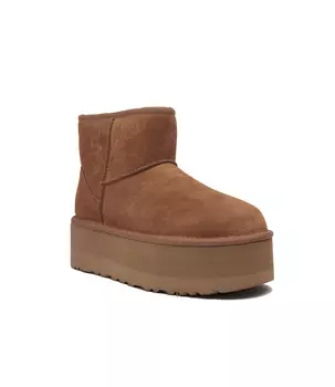 Зимние ботинки UGG Classic Mini Platform, коричневый