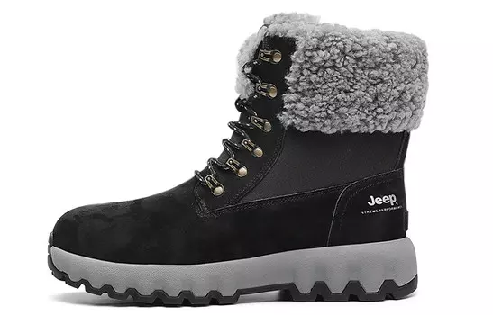 Зимние ботинки унисекс черные Jeep