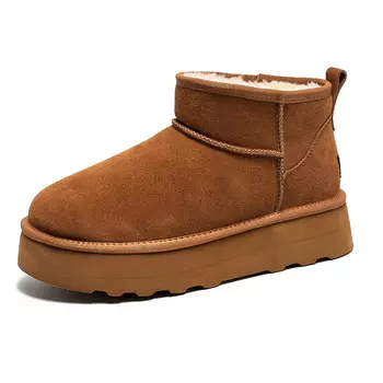 Зимние ботинки унисекс желто-коричневый H2