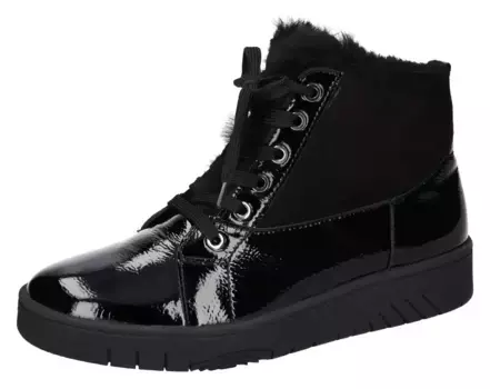 Зимние ботинки Waldlufer "H-Yuna", со съемной фетровой стелькой, ширина H, черный
