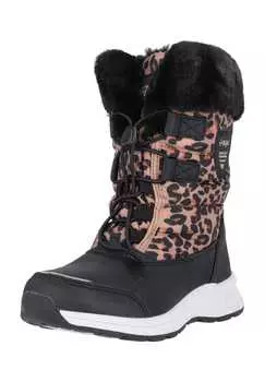 Зимние ботинки Wesend с удобной отделкой из искусственного меха и всепогодным профилем Zigzag, цвет 8002 leopard
