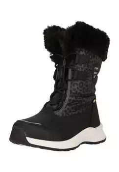 Зимние ботинки Wesend с удобной отделкой из искусственного меха и всепогодным профилем Zigzag, цвет 8002a leopard