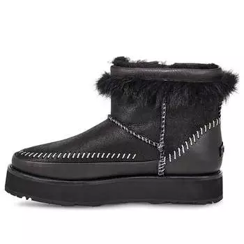 Зимние ботинки (WMNS) UGG Fluff Punk Boot Fleece Lined Black, черный