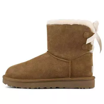Зимние ботинки (WMNS) UGG Mini Continuity Bow Fleece Lined Brown, коричневый