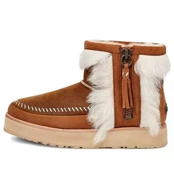 Зимние ботинки (WMNS) UGG W Fluff Punk Boot, коричневый