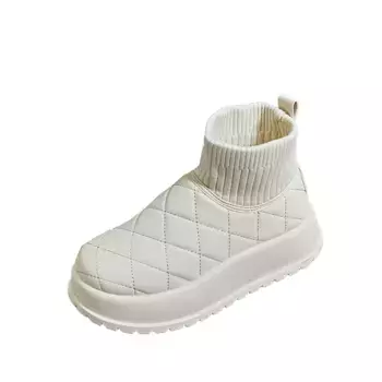 Зимние ботинки женские Abcfjg, бежевый