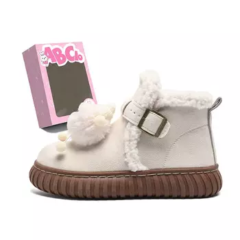Зимние ботинки женские Abcio, цвет White Fleece-lined