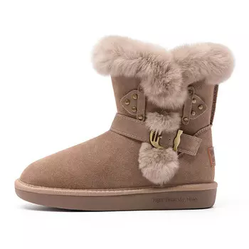 Зимние ботинки женские Agsdon, цвет Milk Tea Beige