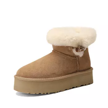 Зимние ботинки женские Aiqinisha, цвет Chestnut