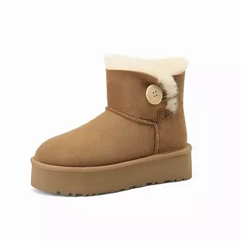 Зимние ботинки женские Bai Shiting, цвет Chestnut